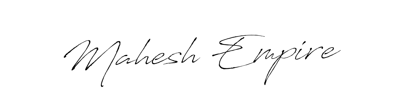 Mahesh Empire stylish signature style. Best Handwritten Sign (Antro_Vectra) for my name. Handwritten Signature Collection Ideas for my name Mahesh Empire. Mahesh Empire signature style 6 images and pictures png