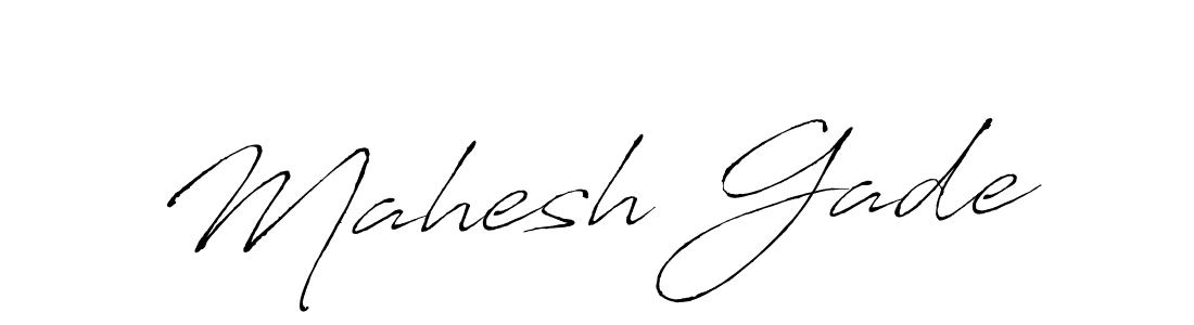 How to make Mahesh Gade name signature. Use Antro_Vectra style for creating short signs online. This is the latest handwritten sign. Mahesh Gade signature style 6 images and pictures png