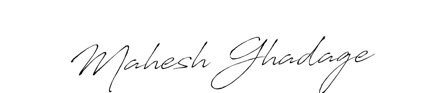 Mahesh Ghadage stylish signature style. Best Handwritten Sign (Antro_Vectra) for my name. Handwritten Signature Collection Ideas for my name Mahesh Ghadage. Mahesh Ghadage signature style 6 images and pictures png