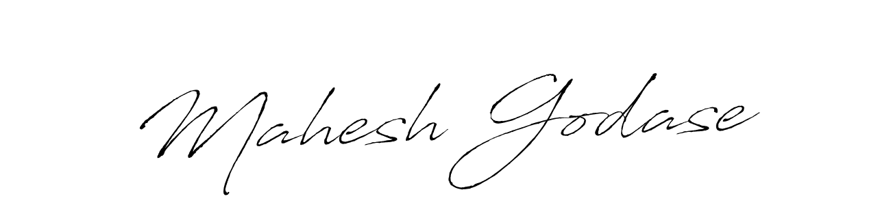 Make a beautiful signature design for name Mahesh Godase. With this signature (Antro_Vectra) style, you can create a handwritten signature for free. Mahesh Godase signature style 6 images and pictures png