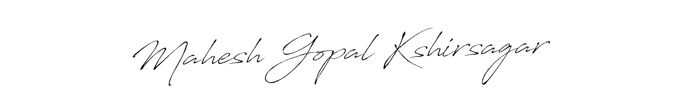 Create a beautiful signature design for name Mahesh Gopal Kshirsagar. With this signature (Antro_Vectra) fonts, you can make a handwritten signature for free. Mahesh Gopal Kshirsagar signature style 6 images and pictures png