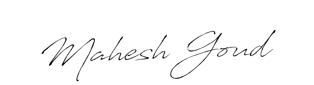 Make a beautiful signature design for name Mahesh Goud. With this signature (Antro_Vectra) style, you can create a handwritten signature for free. Mahesh Goud signature style 6 images and pictures png