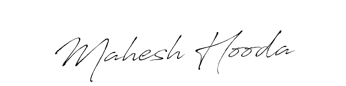 How to make Mahesh Hooda name signature. Use Antro_Vectra style for creating short signs online. This is the latest handwritten sign. Mahesh Hooda signature style 6 images and pictures png