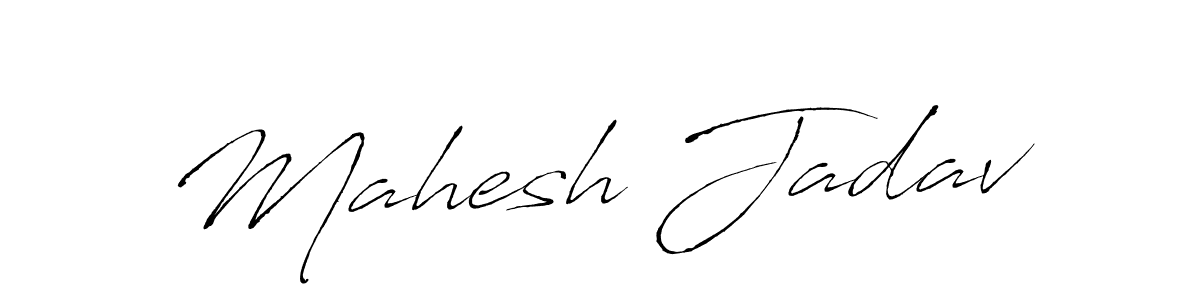 The best way (Antro_Vectra) to make a short signature is to pick only two or three words in your name. The name Mahesh Jadav include a total of six letters. For converting this name. Mahesh Jadav signature style 6 images and pictures png