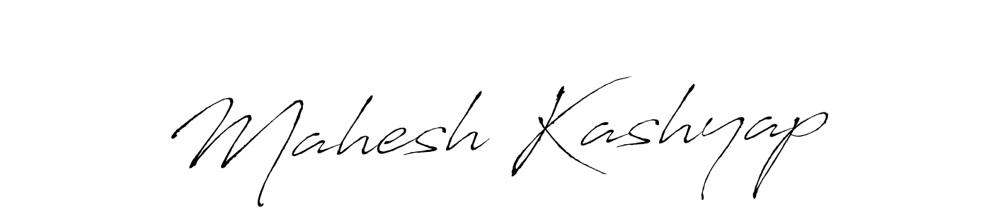 Create a beautiful signature design for name Mahesh Kashyap. With this signature (Antro_Vectra) fonts, you can make a handwritten signature for free. Mahesh Kashyap signature style 6 images and pictures png