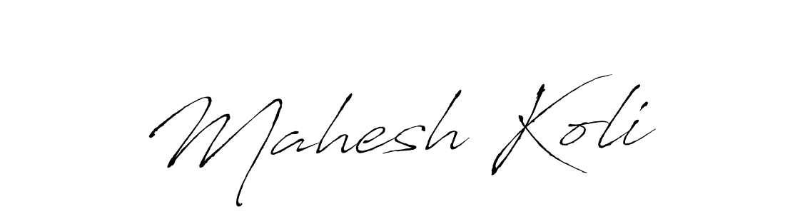 Antro_Vectra is a professional signature style that is perfect for those who want to add a touch of class to their signature. It is also a great choice for those who want to make their signature more unique. Get Mahesh Koli name to fancy signature for free. Mahesh Koli signature style 6 images and pictures png