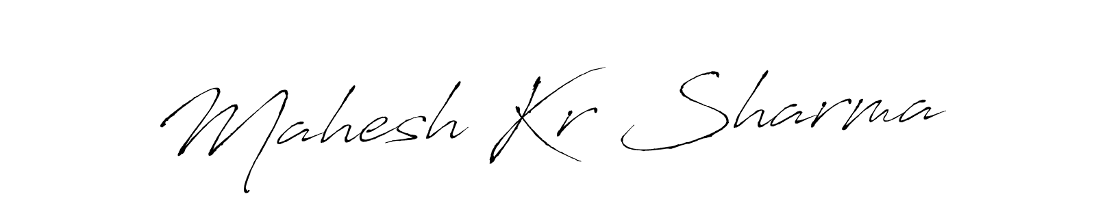 Mahesh Kr Sharma stylish signature style. Best Handwritten Sign (Antro_Vectra) for my name. Handwritten Signature Collection Ideas for my name Mahesh Kr Sharma. Mahesh Kr Sharma signature style 6 images and pictures png