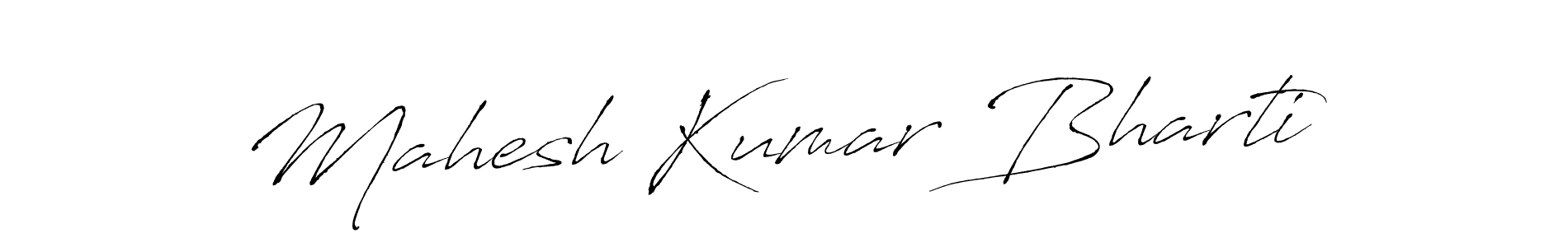 This is the best signature style for the Mahesh Kumar Bharti name. Also you like these signature font (Antro_Vectra). Mix name signature. Mahesh Kumar Bharti signature style 6 images and pictures png