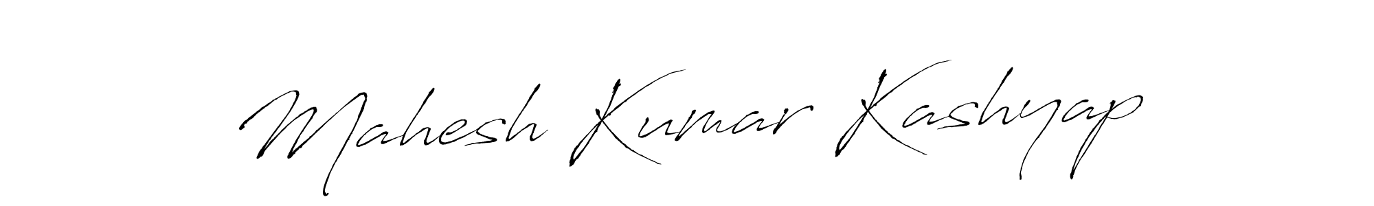 Create a beautiful signature design for name Mahesh Kumar Kashyap. With this signature (Antro_Vectra) fonts, you can make a handwritten signature for free. Mahesh Kumar Kashyap signature style 6 images and pictures png