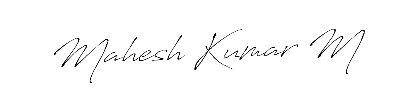 Make a beautiful signature design for name Mahesh Kumar M. Use this online signature maker to create a handwritten signature for free. Mahesh Kumar M signature style 6 images and pictures png