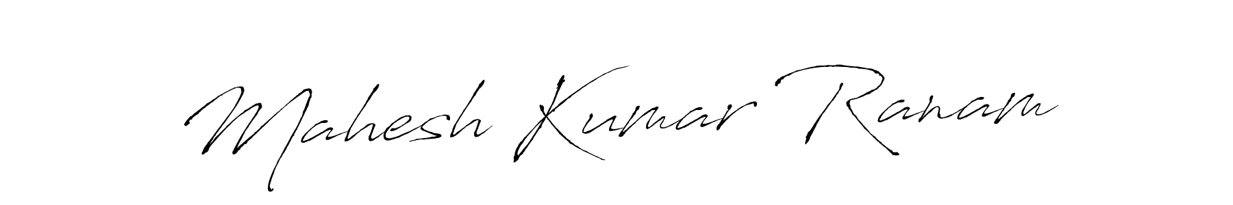 How to make Mahesh Kumar Ranam signature? Antro_Vectra is a professional autograph style. Create handwritten signature for Mahesh Kumar Ranam name. Mahesh Kumar Ranam signature style 6 images and pictures png