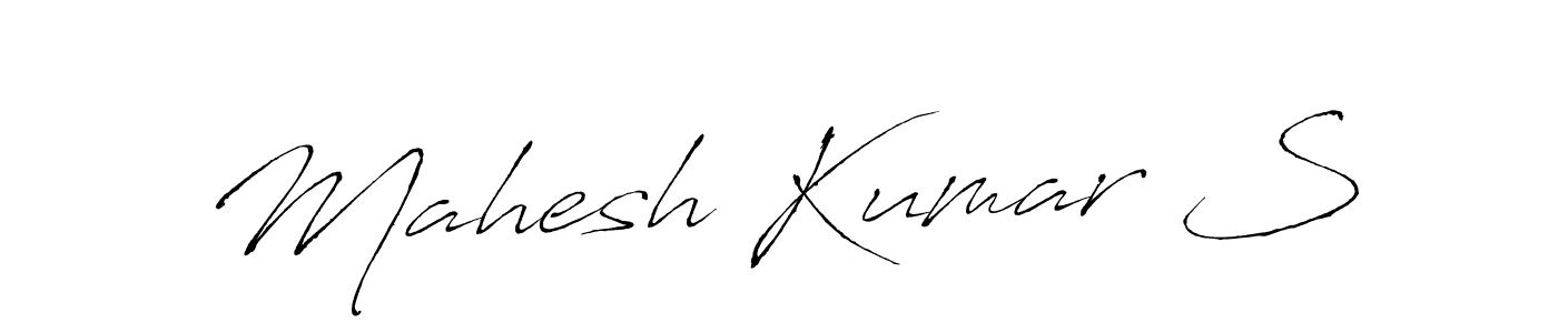 Also You can easily find your signature by using the search form. We will create Mahesh Kumar S name handwritten signature images for you free of cost using Antro_Vectra sign style. Mahesh Kumar S signature style 6 images and pictures png