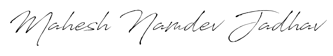 Transform the name Mahesh Namdev Jadhav into a signature masterpiece using Antro_Vectra font. Ideal for photographers, artists, and creators looking for watermarks. Mahesh Namdev Jadhav signature style 6 images and pictures png