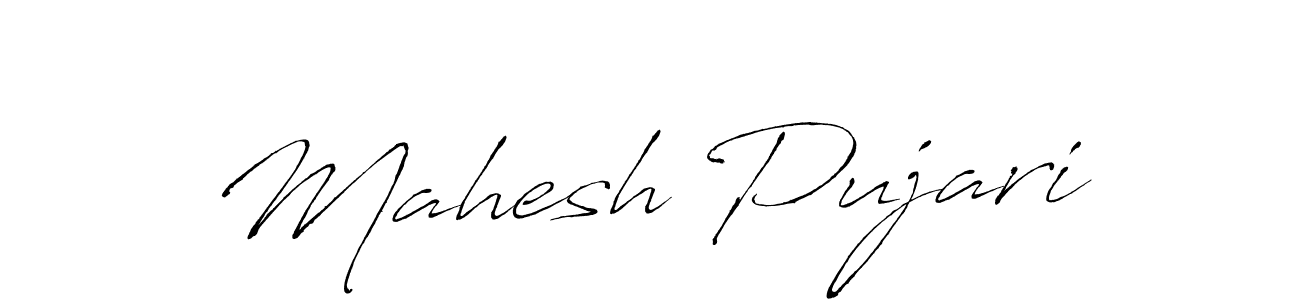 Design your own signature with our free online signature maker. With this signature software, you can create a handwritten (Antro_Vectra) signature for name Mahesh Pujari. Mahesh Pujari signature style 6 images and pictures png