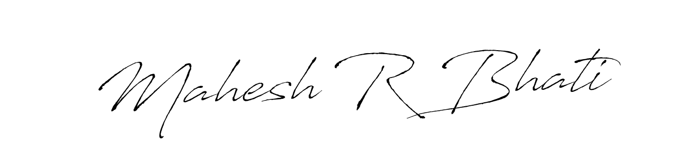 Create a beautiful signature design for name Mahesh R Bhati. With this signature (Antro_Vectra) fonts, you can make a handwritten signature for free. Mahesh R Bhati signature style 6 images and pictures png
