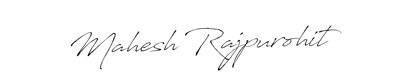 Make a beautiful signature design for name Mahesh Rajpurohit. With this signature (Antro_Vectra) style, you can create a handwritten signature for free. Mahesh Rajpurohit signature style 6 images and pictures png