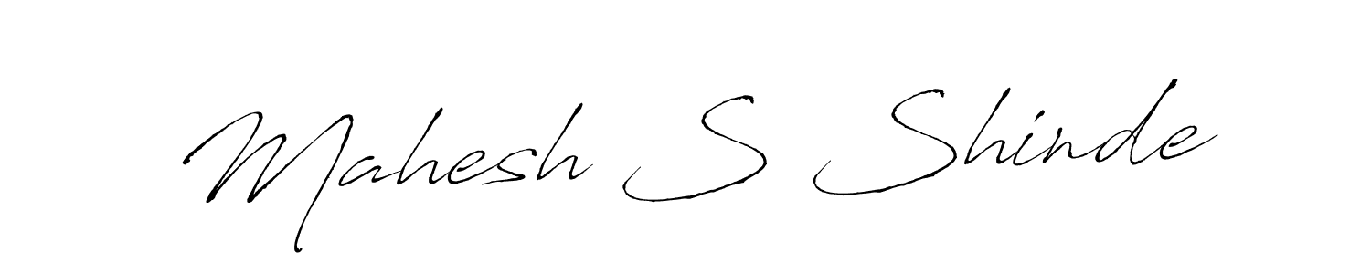 Use a signature maker to create a handwritten signature online. With this signature software, you can design (Antro_Vectra) your own signature for name Mahesh S Shinde. Mahesh S Shinde signature style 6 images and pictures png