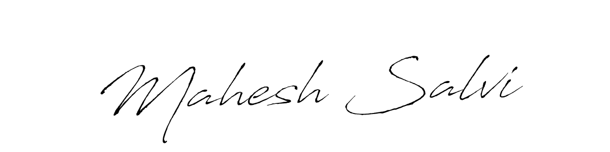 Create a beautiful signature design for name Mahesh Salvi. With this signature (Antro_Vectra) fonts, you can make a handwritten signature for free. Mahesh Salvi signature style 6 images and pictures png