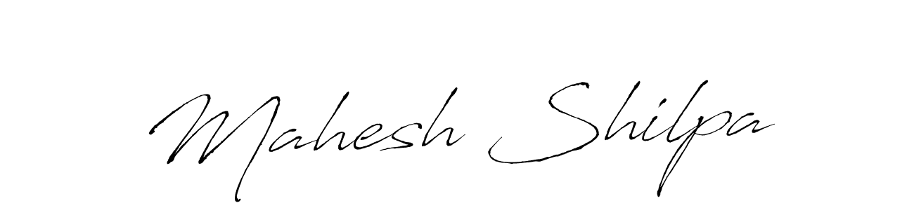 Make a beautiful signature design for name Mahesh Shilpa. With this signature (Antro_Vectra) style, you can create a handwritten signature for free. Mahesh Shilpa signature style 6 images and pictures png