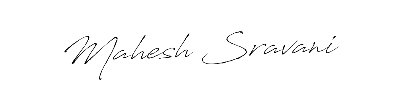 Mahesh Sravani stylish signature style. Best Handwritten Sign (Antro_Vectra) for my name. Handwritten Signature Collection Ideas for my name Mahesh Sravani. Mahesh Sravani signature style 6 images and pictures png