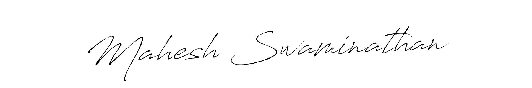 Design your own signature with our free online signature maker. With this signature software, you can create a handwritten (Antro_Vectra) signature for name Mahesh Swaminathan. Mahesh Swaminathan signature style 6 images and pictures png