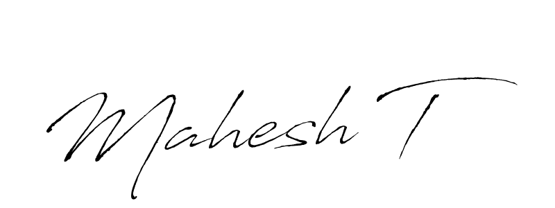 How to make Mahesh T signature? Antro_Vectra is a professional autograph style. Create handwritten signature for Mahesh T name. Mahesh T signature style 6 images and pictures png