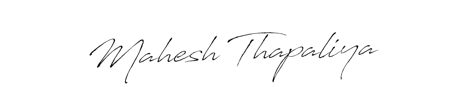 Design your own signature with our free online signature maker. With this signature software, you can create a handwritten (Antro_Vectra) signature for name Mahesh Thapaliya. Mahesh Thapaliya signature style 6 images and pictures png