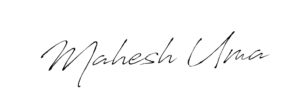 Design your own signature with our free online signature maker. With this signature software, you can create a handwritten (Antro_Vectra) signature for name Mahesh Uma. Mahesh Uma signature style 6 images and pictures png