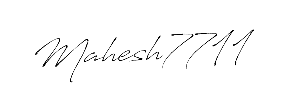 Make a beautiful signature design for name Mahesh7711. With this signature (Antro_Vectra) style, you can create a handwritten signature for free. Mahesh7711 signature style 6 images and pictures png