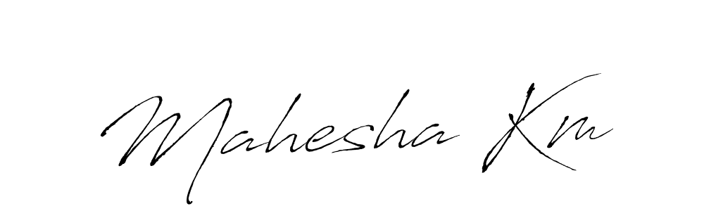 How to make Mahesha Km signature? Antro_Vectra is a professional autograph style. Create handwritten signature for Mahesha Km name. Mahesha Km signature style 6 images and pictures png