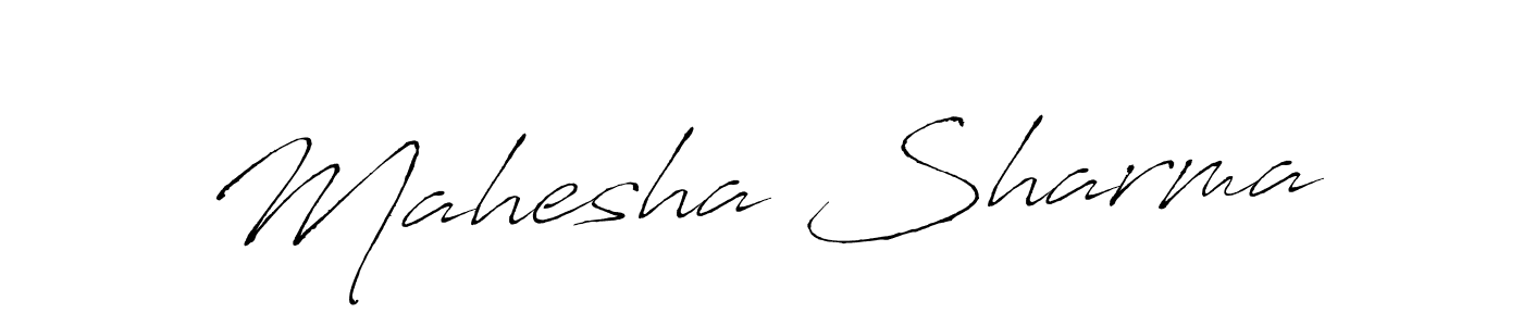 Also we have Mahesha Sharma name is the best signature style. Create professional handwritten signature collection using Antro_Vectra autograph style. Mahesha Sharma signature style 6 images and pictures png