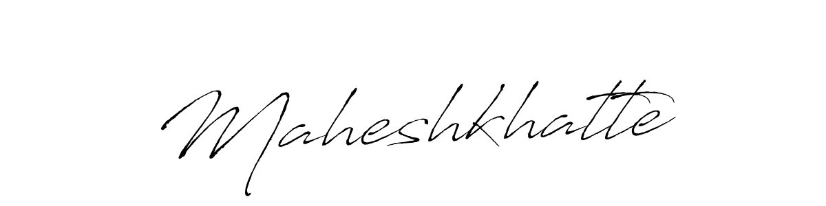 Make a beautiful signature design for name Maheshkhatte. With this signature (Antro_Vectra) style, you can create a handwritten signature for free. Maheshkhatte signature style 6 images and pictures png