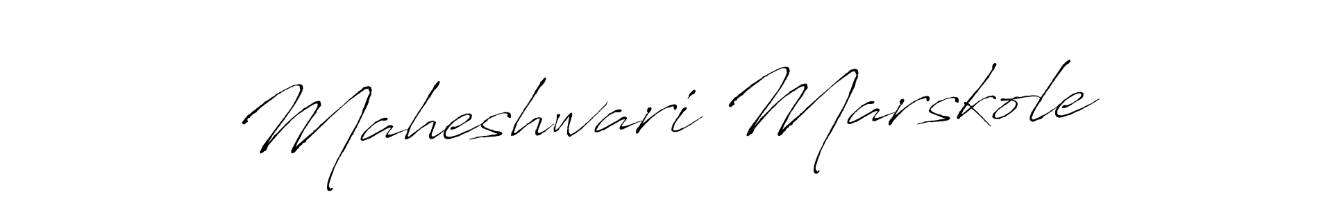 It looks lik you need a new signature style for name Maheshwari Marskole. Design unique handwritten (Antro_Vectra) signature with our free signature maker in just a few clicks. Maheshwari Marskole signature style 6 images and pictures png