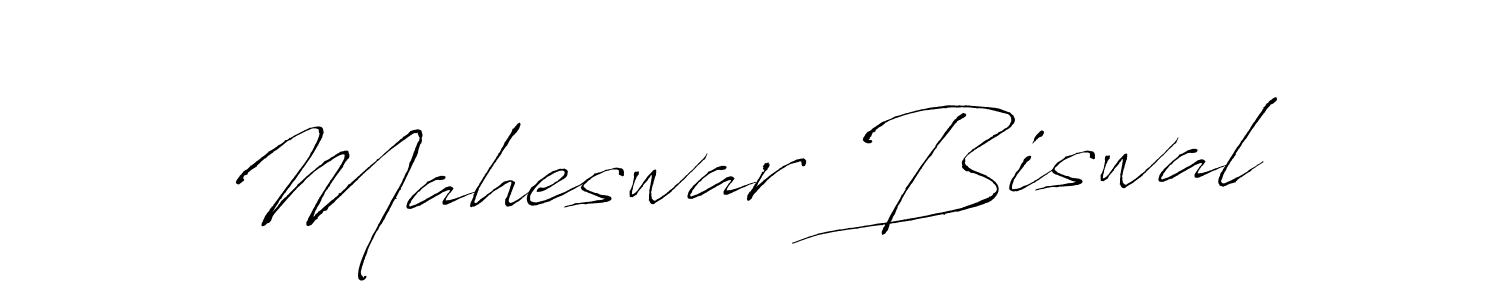 Maheswar Biswal stylish signature style. Best Handwritten Sign (Antro_Vectra) for my name. Handwritten Signature Collection Ideas for my name Maheswar Biswal. Maheswar Biswal signature style 6 images and pictures png