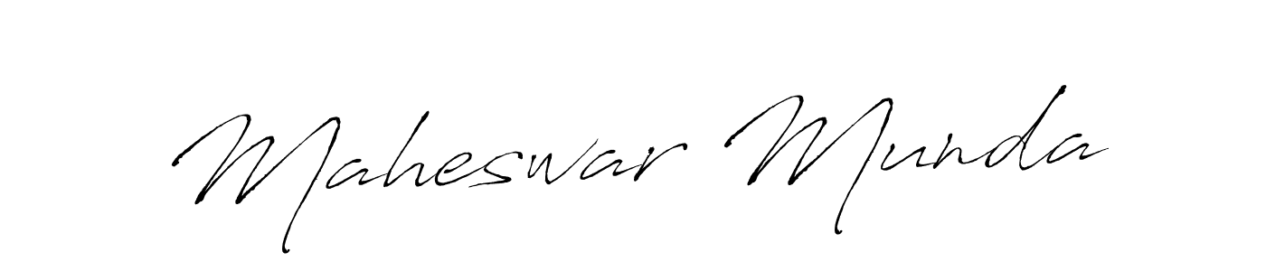 Design your own signature with our free online signature maker. With this signature software, you can create a handwritten (Antro_Vectra) signature for name Maheswar Munda. Maheswar Munda signature style 6 images and pictures png