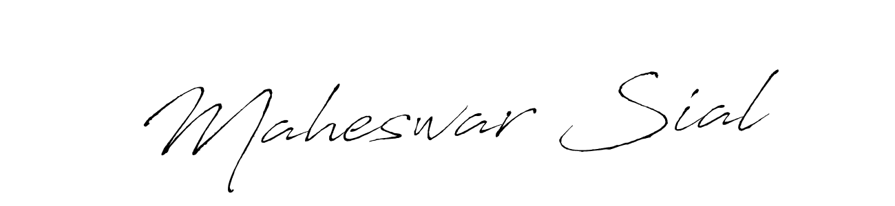 Maheswar Sial stylish signature style. Best Handwritten Sign (Antro_Vectra) for my name. Handwritten Signature Collection Ideas for my name Maheswar Sial. Maheswar Sial signature style 6 images and pictures png
