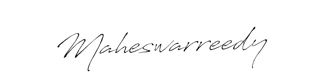 Make a beautiful signature design for name Maheswarreedy. With this signature (Antro_Vectra) style, you can create a handwritten signature for free. Maheswarreedy signature style 6 images and pictures png