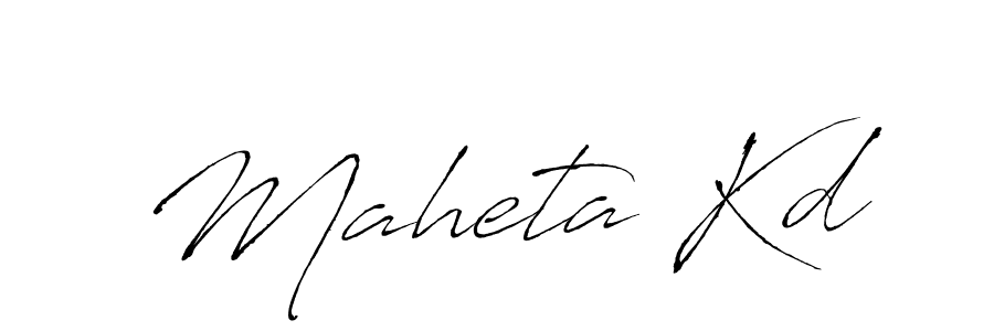 How to make Maheta Kd signature? Antro_Vectra is a professional autograph style. Create handwritten signature for Maheta Kd name. Maheta Kd signature style 6 images and pictures png
