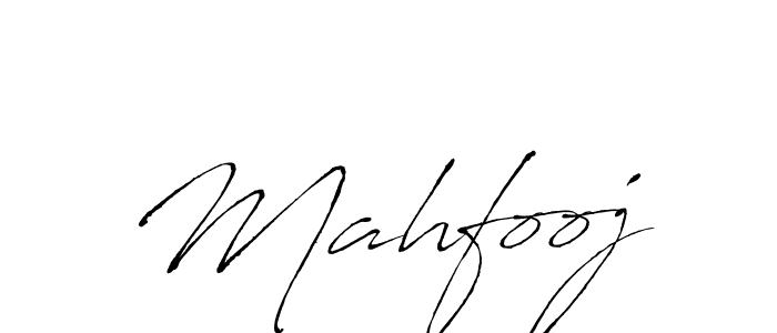 Make a beautiful signature design for name Mahfooj. With this signature (Antro_Vectra) style, you can create a handwritten signature for free. Mahfooj signature style 6 images and pictures png