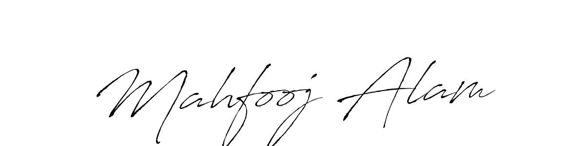 Design your own signature with our free online signature maker. With this signature software, you can create a handwritten (Antro_Vectra) signature for name Mahfooj Alam. Mahfooj Alam signature style 6 images and pictures png