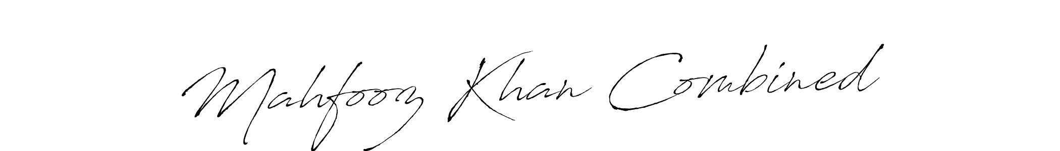 Design your own signature with our free online signature maker. With this signature software, you can create a handwritten (Antro_Vectra) signature for name Mahfooz Khan Combined. Mahfooz Khan Combined signature style 6 images and pictures png