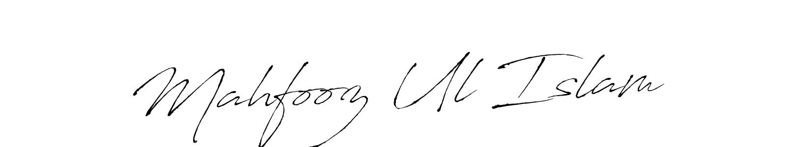 Similarly Antro_Vectra is the best handwritten signature design. Signature creator online .You can use it as an online autograph creator for name Mahfooz Ul Islam. Mahfooz Ul Islam signature style 6 images and pictures png