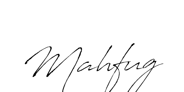Use a signature maker to create a handwritten signature online. With this signature software, you can design (Antro_Vectra) your own signature for name Mahfug. Mahfug signature style 6 images and pictures png