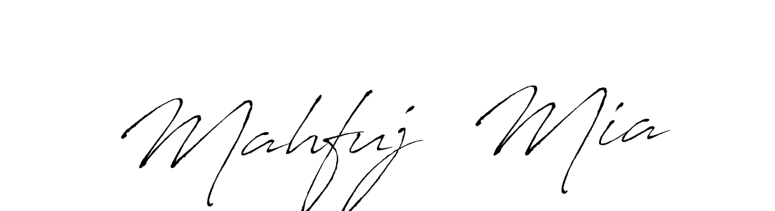 Also You can easily find your signature by using the search form. We will create Mahfuj  Mia name handwritten signature images for you free of cost using Antro_Vectra sign style. Mahfuj  Mia signature style 6 images and pictures png