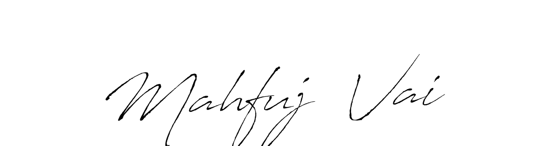 How to make Mahfuj  Vai name signature. Use Antro_Vectra style for creating short signs online. This is the latest handwritten sign. Mahfuj  Vai signature style 6 images and pictures png