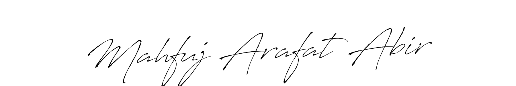 Make a beautiful signature design for name Mahfuj Arafat Abir. With this signature (Antro_Vectra) style, you can create a handwritten signature for free. Mahfuj Arafat Abir signature style 6 images and pictures png