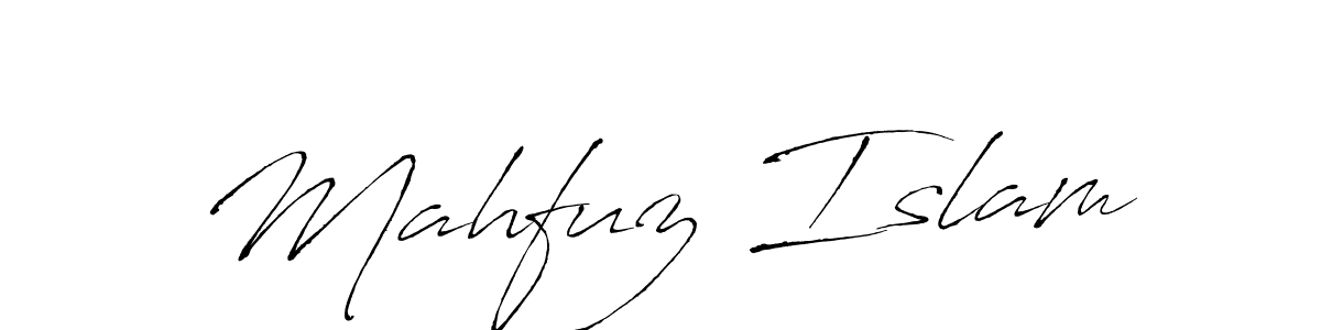 Use a signature maker to create a handwritten signature online. With this signature software, you can design (Antro_Vectra) your own signature for name Mahfuz Islam. Mahfuz Islam signature style 6 images and pictures png