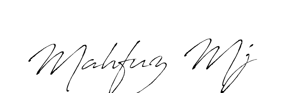 You should practise on your own different ways (Antro_Vectra) to write your name (Mahfuz Mj) in signature. don't let someone else do it for you. Mahfuz Mj signature style 6 images and pictures png