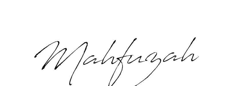 How to make Mahfuzah name signature. Use Antro_Vectra style for creating short signs online. This is the latest handwritten sign. Mahfuzah signature style 6 images and pictures png