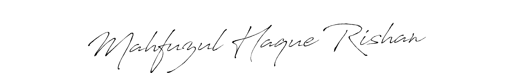 Also we have Mahfuzul Haque Rishan name is the best signature style. Create professional handwritten signature collection using Antro_Vectra autograph style. Mahfuzul Haque Rishan signature style 6 images and pictures png